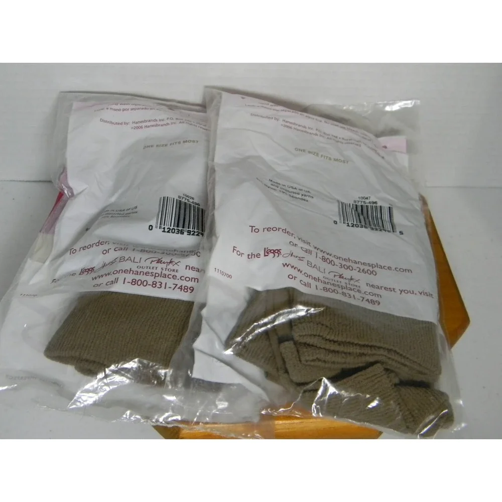 2 Packs Hanes Alive Full Support Knee Highs 3 Pair Barely There OSFM 111800